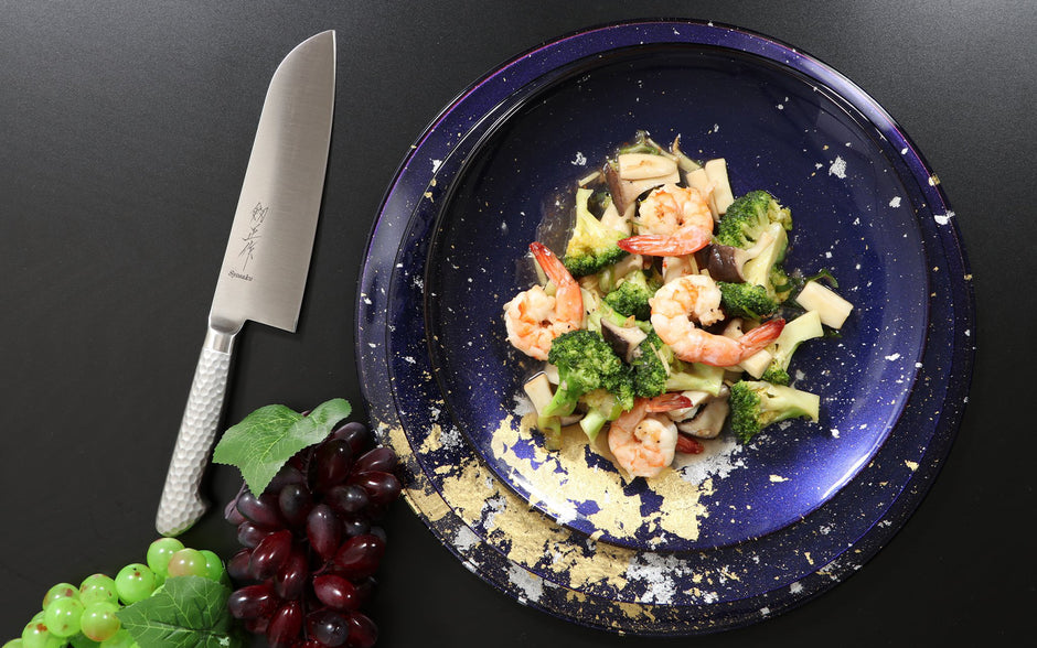 Stir-fried shrimp and broccoli Chinese style