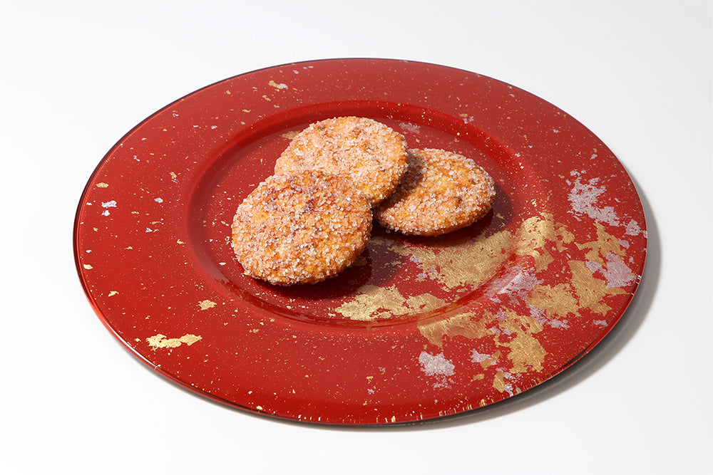 Zarame Senbei (Rice crackers coated with crystal sugar)