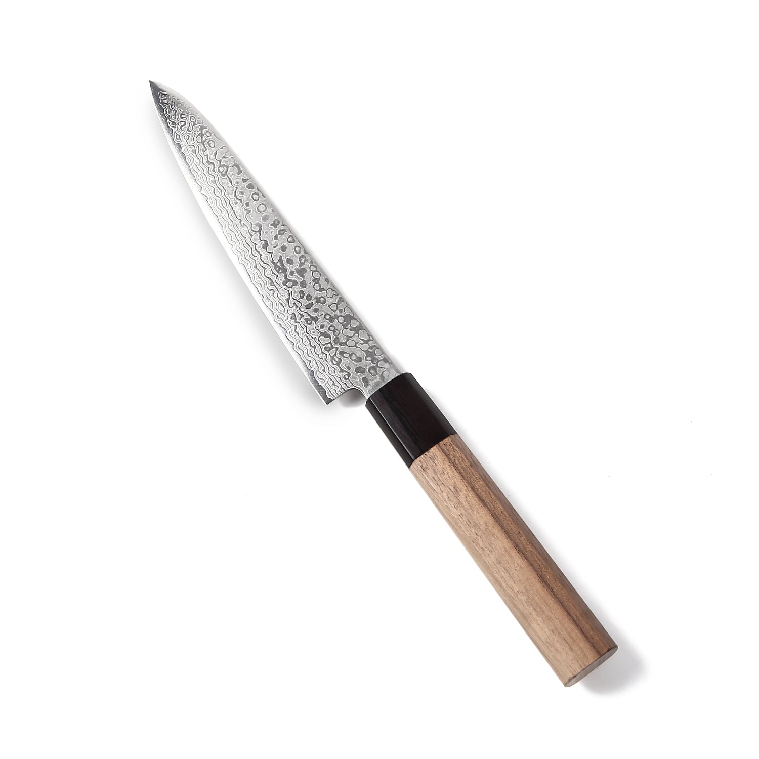 Syosaku Japanese Petty Best Sharp Kitchen Chef Knife Damascus ZA18 69 Layer Octagonal Walnut Handle, 6-inch (150mm) - Syosaku-Japan