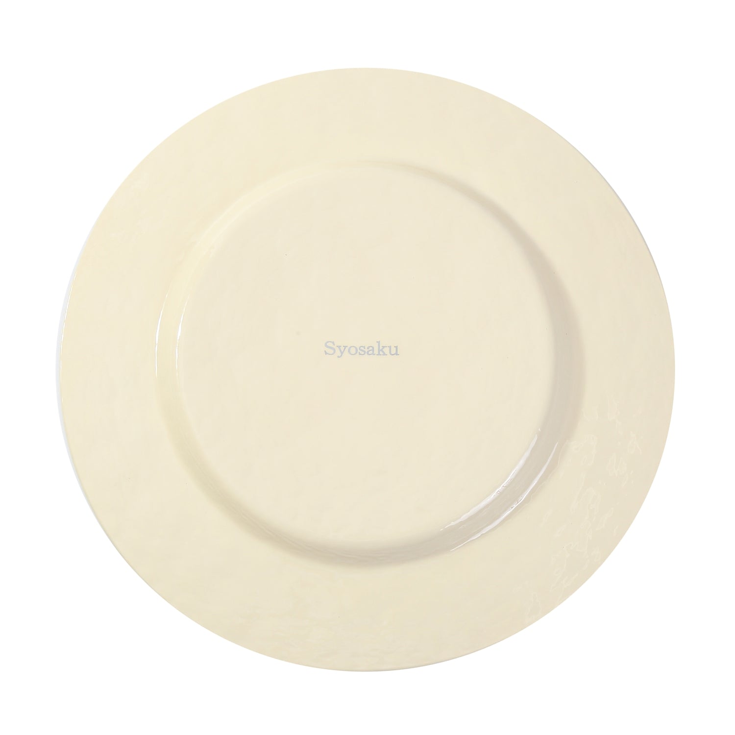 Syosaku Japanese Urushi Glass Dinner Plate 12.5-inch (32cm) Majestic White with Gold Leaf, Dishwasher Safe - Syosaku-Japan