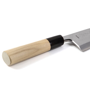 Syosaku Japanese Sushi Fillet Best Sharp Kitchen Chef Knife Shiroko(White Steel)-No.2 D-Shape Magnolia Wood Handle, Deba 6-inch (150mm) - Syosaku-Japan