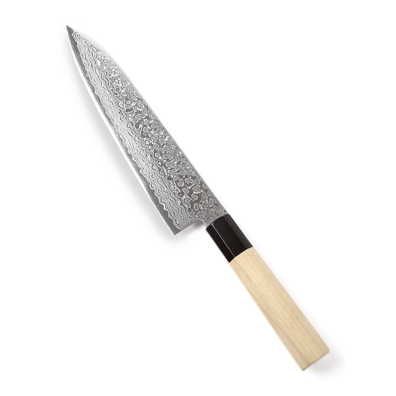 Syosaku Japanese Best Sharp Kitchen Chef Knife Damascus ZA18 69 Layer Octagonal Magnolia Wood Handle, Gyuto 8.3-inch (210mm) - Syosaku-Japan