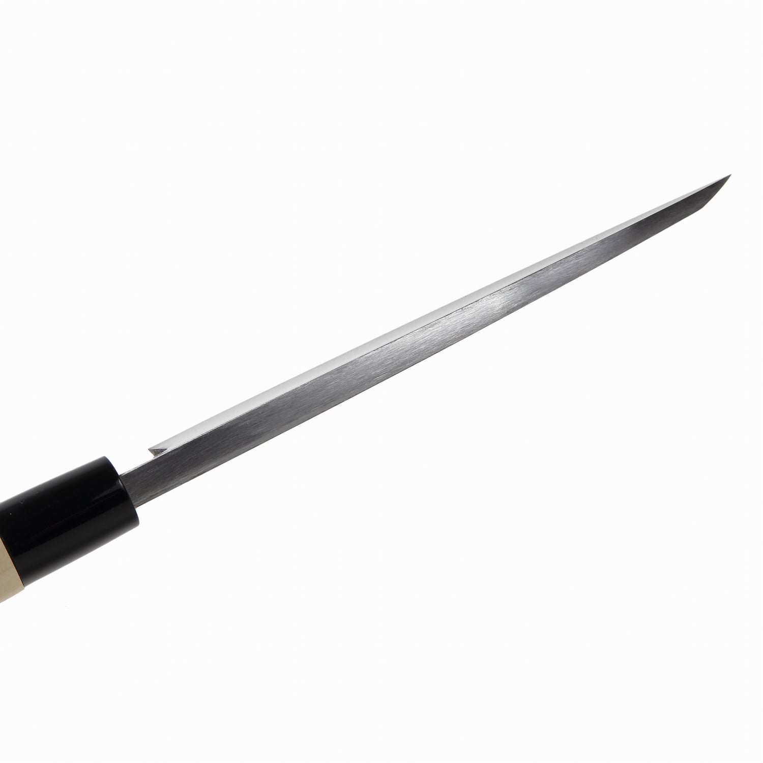 Syosaku Japanese Sushi Fillet Best Sharp Kitchen Chef Knife Kigami(Yellow Steel)-No.2 D-Shape Magnolia Wood Handle, Deba 6.5-inch (165mm) - Syosaku-Japan