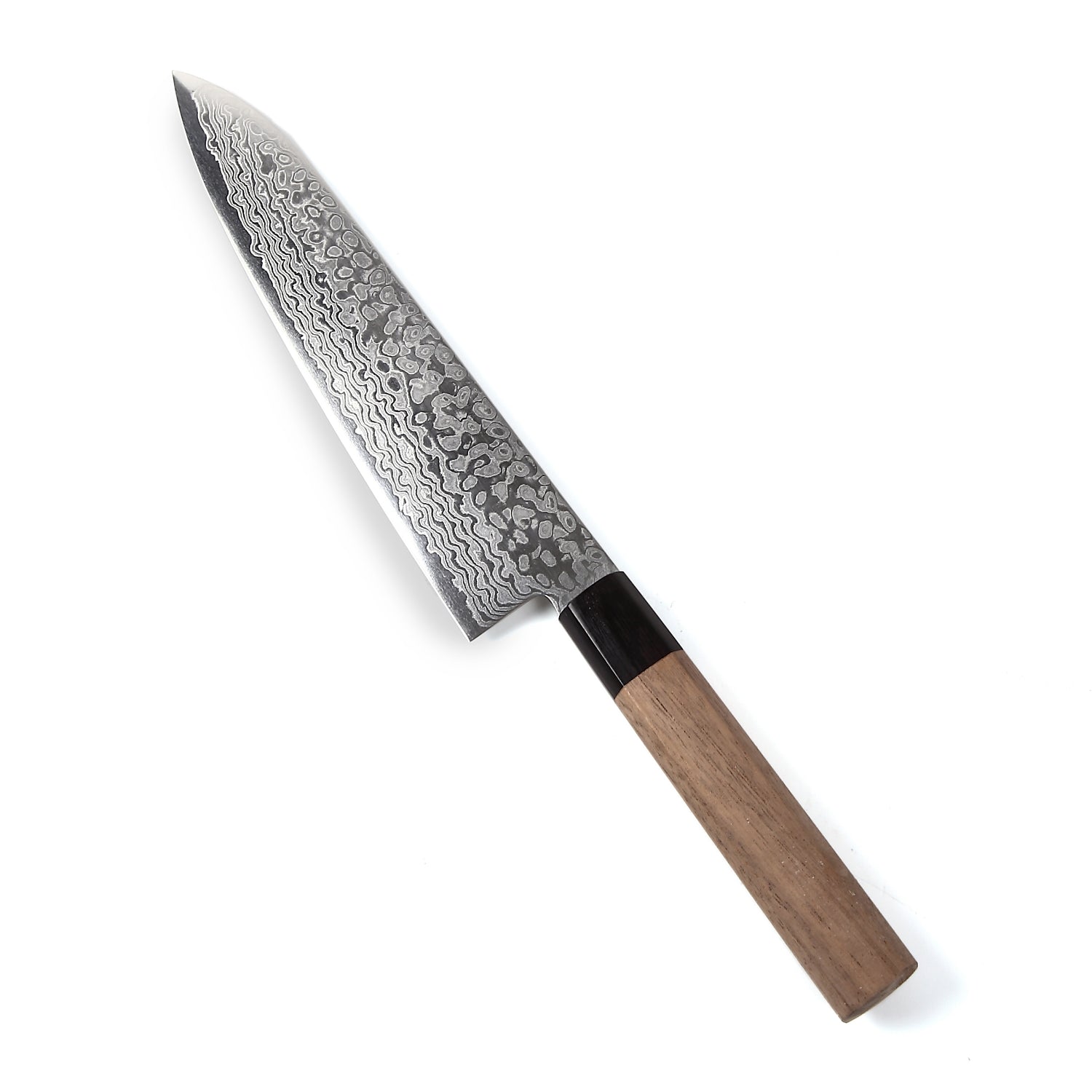 Syosaku Japanese Best Sharp Kitchen Chef Knife Damascus ZA18 69 Layer Octagonal Walnut Handle, Gyuto 8.3-inch (210mm) - Syosaku-Japan